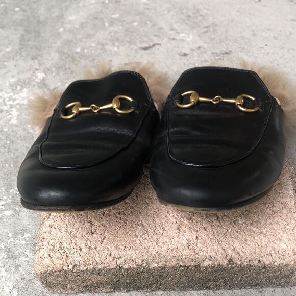 Gucci slides w/fur - Picture 4 of 11